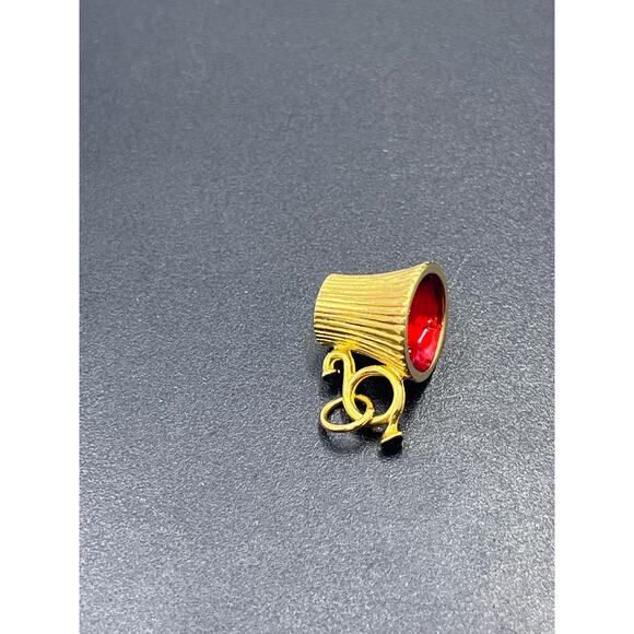 Joan Rivers Vintage Collectible Red Gold Enamel Mug Coffee Cup Jewelry Charm - Picture 6 of 9